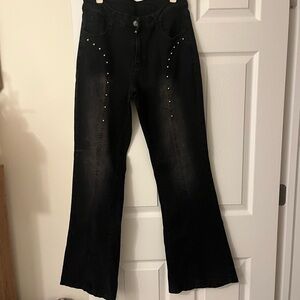 SHEIN Black Denim Pants